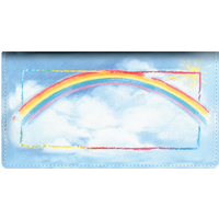 Bright Skies Leather Wallet Style Checkbook Cover