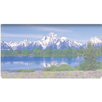 Beautiful America 2 Leather Wallet Style Checkbook Cover