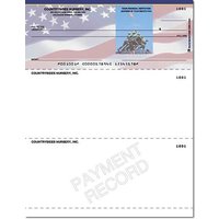 Stars & Stripes Laser Checks Top Lined Singles