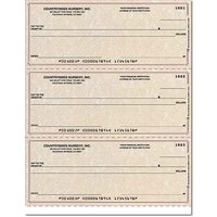 Parchment Laser Checks Lined No Voucher Singles