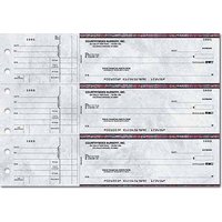 Executive Gray General Purpose 3-on-a-Page Checks - Singles