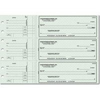 Green Safety General Purpose 3-on-a-Page Checks - Singles