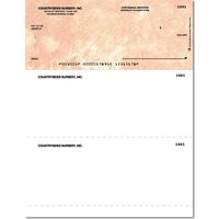 Terra Cotta Laser Checks Check on Top Singles