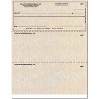Parchment Laser Checks Top Lined Singles