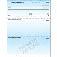 Securiguard Premium Classic Blue Laser Checks Top Lined Singles