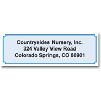 Blue Classic Sheeted Labels