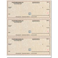 Securiguard Premium Parchment Laser Unlined No Voucher Checks - Singles