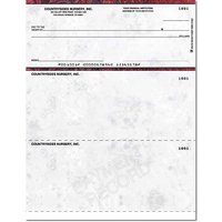 Executive Gray Laser Checks Top Lined Singles