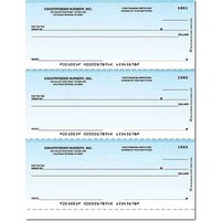 Classic Blue Laser Checks Lined No Voucher Singles