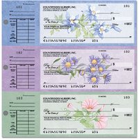 American Wildflowers Desk Set Checks Duplicates