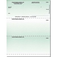 Classic Green Laser Checks Check on Top Singles