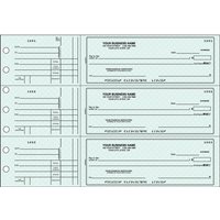 Blue Safety General Purpose 3-on-a-Page Checks Duplicates