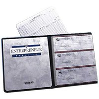 Executive Gray Entrepreneur Checks Duplicates