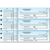 Securiguard Premium Classic Blue General 3-on-a-Page Checks Duplicates