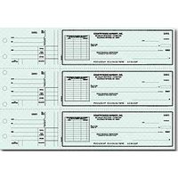 Blue Safety Voucher Checks 3-on-a-Page Duplicates