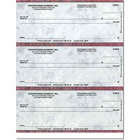 Executive Gray Laser Checks Lined No Voucher Singles