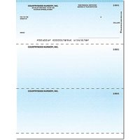 Classic Blue Laser Checks Check on Top Singles