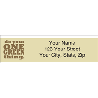 One Green Thing Return Labels