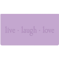 Live  Laugh  Love Leather Checkbook Cover