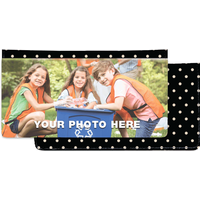 Photo Checkbook Cover - Polka Dots