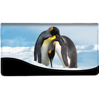 Defenders of Wildlife Penguins Fabric Checkbook Cover