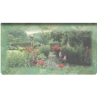 In the Garden Fabric Checkbook Cover