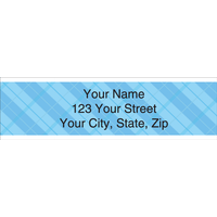 Plaid Address Labels