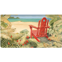 Shoreline View Fabric Checkbook Cover
