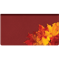 Foliage Leather Checkbook Cover