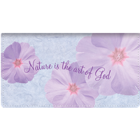 Petals from Heaven Fabric Checkbook Cover