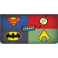 The Justice League Checkbook Cover