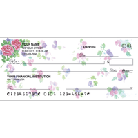 Rosewood Flower Personal Checks - 1 Box - Singles