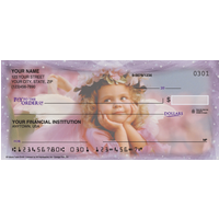 Angel Faces Religious Personal Checks - 1 Box - Duplicates