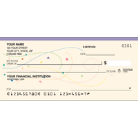Confetti Pattern Personal Checks - 1 Box - Duplicates