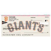 San Francisco Giants MLB Personal Checks - 1 Box - Singles