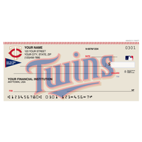 Minnesota Twins MLB Personal Checks - 1 Box - Singles