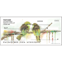 Watercolor Birds Animal Personal Checks - 1 Box - Duplicates