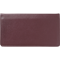 Burgundy Leather Checkbook Cover, no monogram