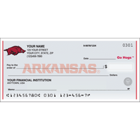 Arkansas Logo Collegiate Personal Checks - 1 Box - Duplicates