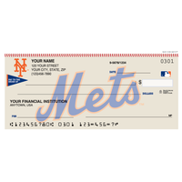 New York Mets MLB Personal Checks - 1 Box - Singles