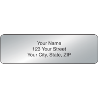 Silver Rolled Label - Set of 500