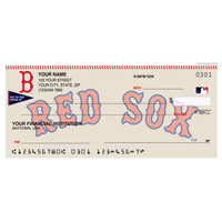 Boston Red Sox MLB Personal Checks - 1 Box - Singles