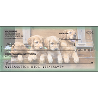 Playful Pups Animal Personal Checks - 1 Box - Duplicates