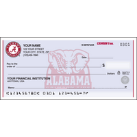 Alabama Logo Collegiate Personal Checks - 1 Box - Singles