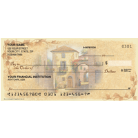 Tuscany Scenic Personal Checks - 1 Box - Duplicates