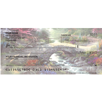 Serenity by Thomas Kinkade without Bible verse Religious Personal Checks - 1 Box - Duplicates