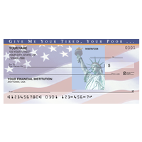 Stars & Stripes Inspirational Personal Checks - 1 Box - Duplicates