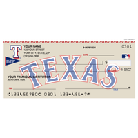 Texas Rangers MLB Personal Checks - 1 Box - Singles