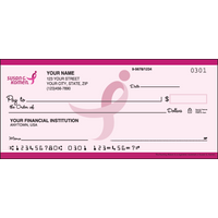 Pink for the Cure Checks 1 boxChecks > Inspirational Personal Checks - 1 Box - Duplicates
