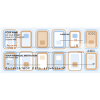 Geometric Pattern Personal Checks - 1 Box - Singles